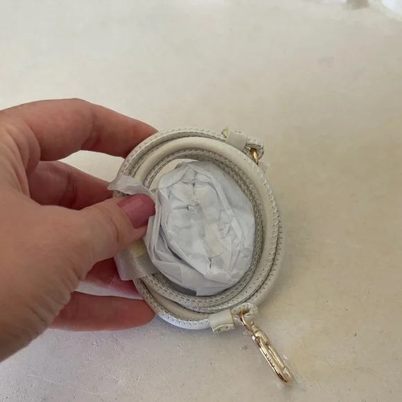 Furla Mini Top-Handle Bag in White, Black and Blue - Picture 7 of 10